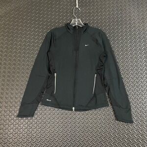 Nike Fit‎ Dry Black Full Zip Long Sleeve Sweater Women's Size Small